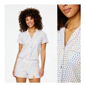 Roller Rabbit Disco Hearts Polo Pajamas